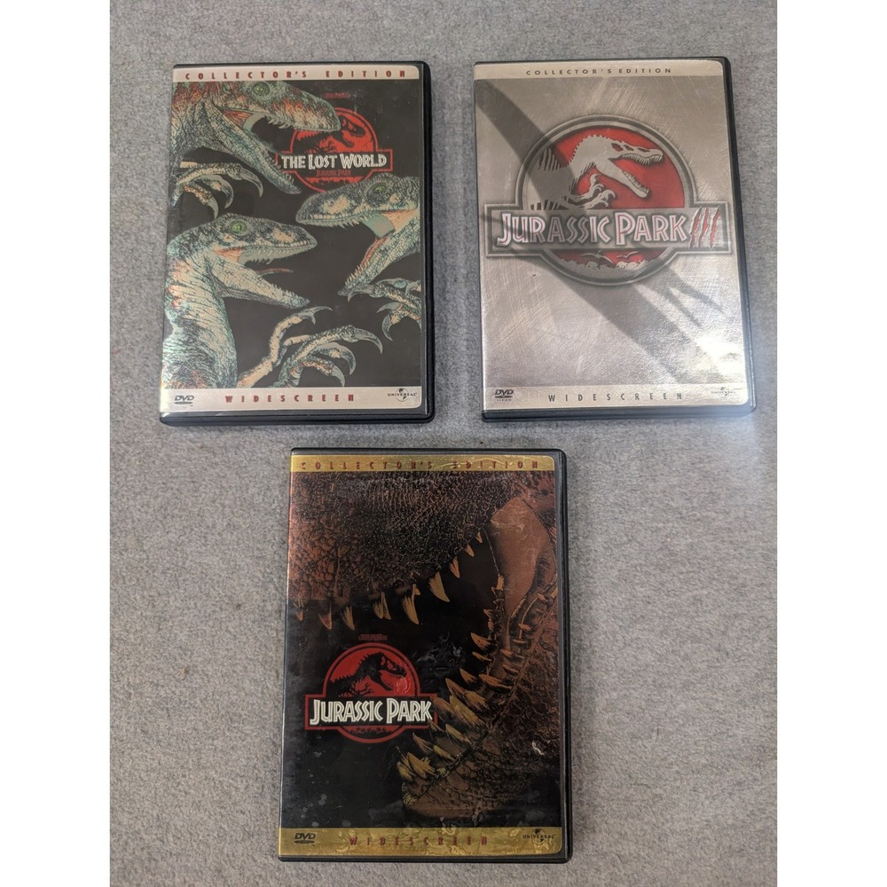 Jurassic Park Trilogy DVD Set Collectors Edition Widescreen Lost World JP3 - Picture 1 of 2